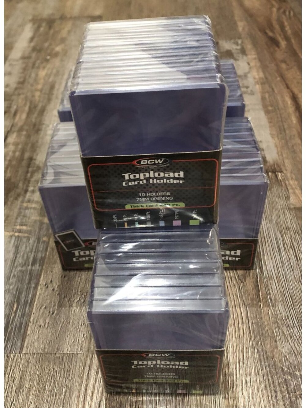 BCW 240 Pt Top Loader 10 Pack of 6  New Sealed 60 Total Clear Top Loaders